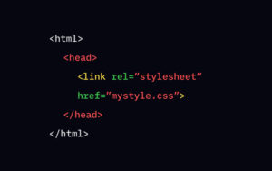 External CSS code example