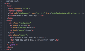 Programming code with CSS and HTML